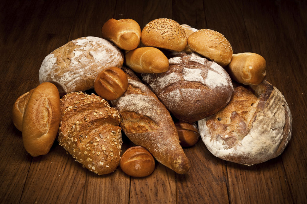 assortment of baked bread Lovely baked breads