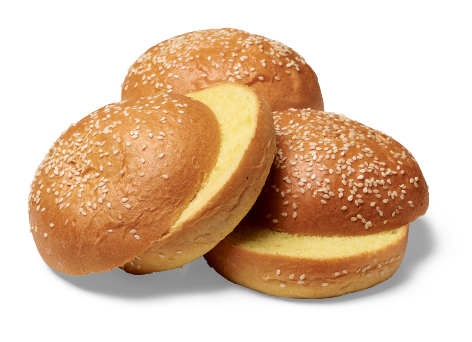 Photo of Brioche bun glazed seeded & sliced (plant-based)