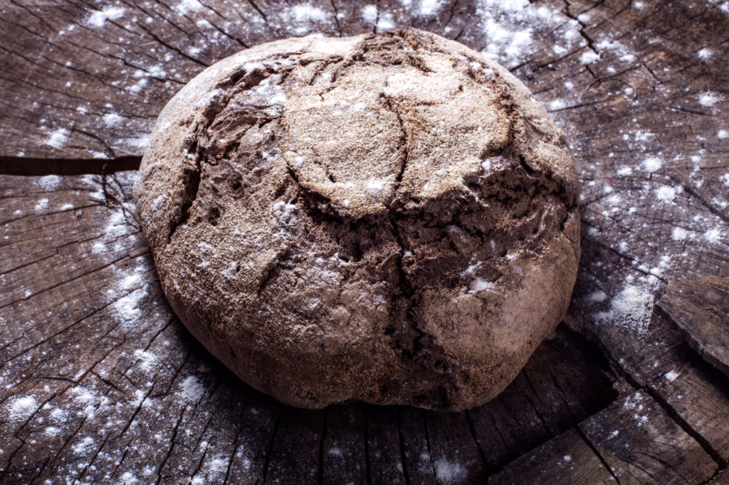 Bread on the wood
