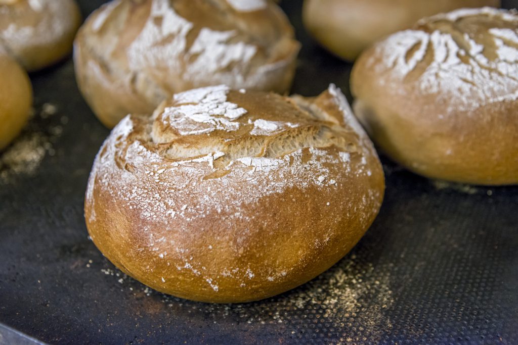 Traditional bread Artisan sourdough loaf of bread
