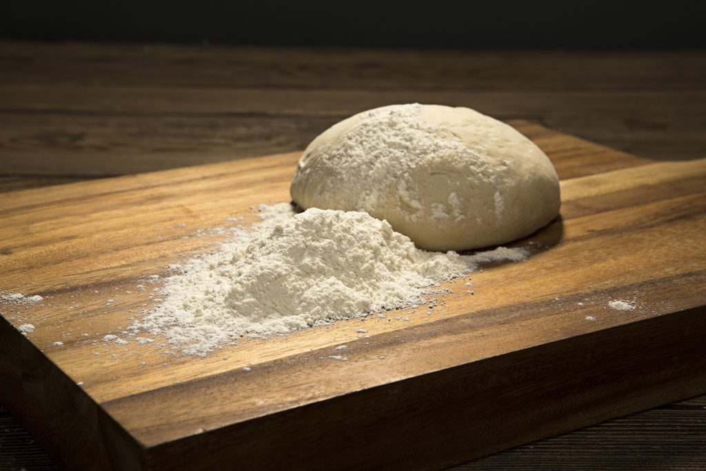 dough Unbaked Boule Dough on Paddle