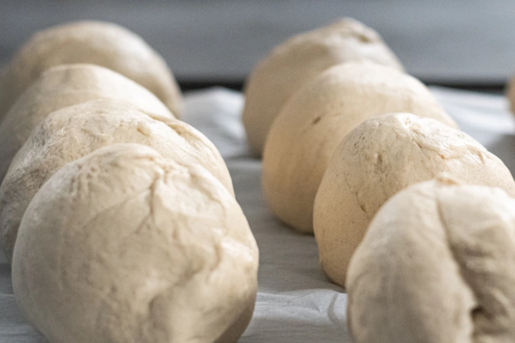 Dough ready to be frozen.